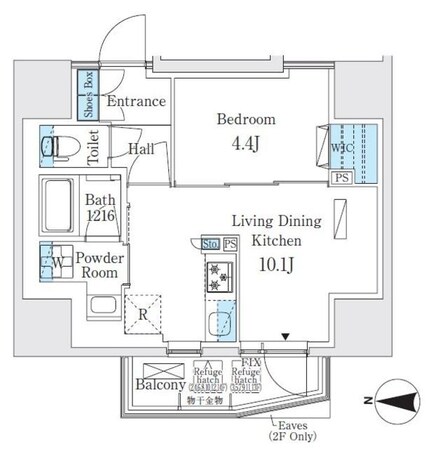 エスタート入谷Iの物件間取画像